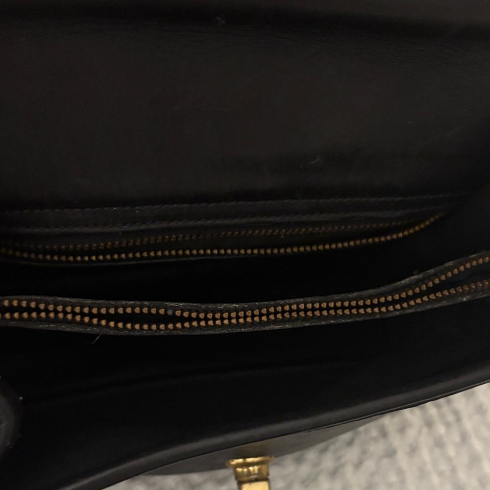 Vintage Coach Leather Top-Handle Satchel - Black - Picture 8 of 9